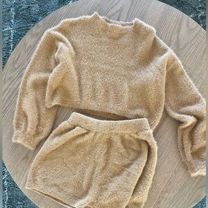 Sweater and shorts set